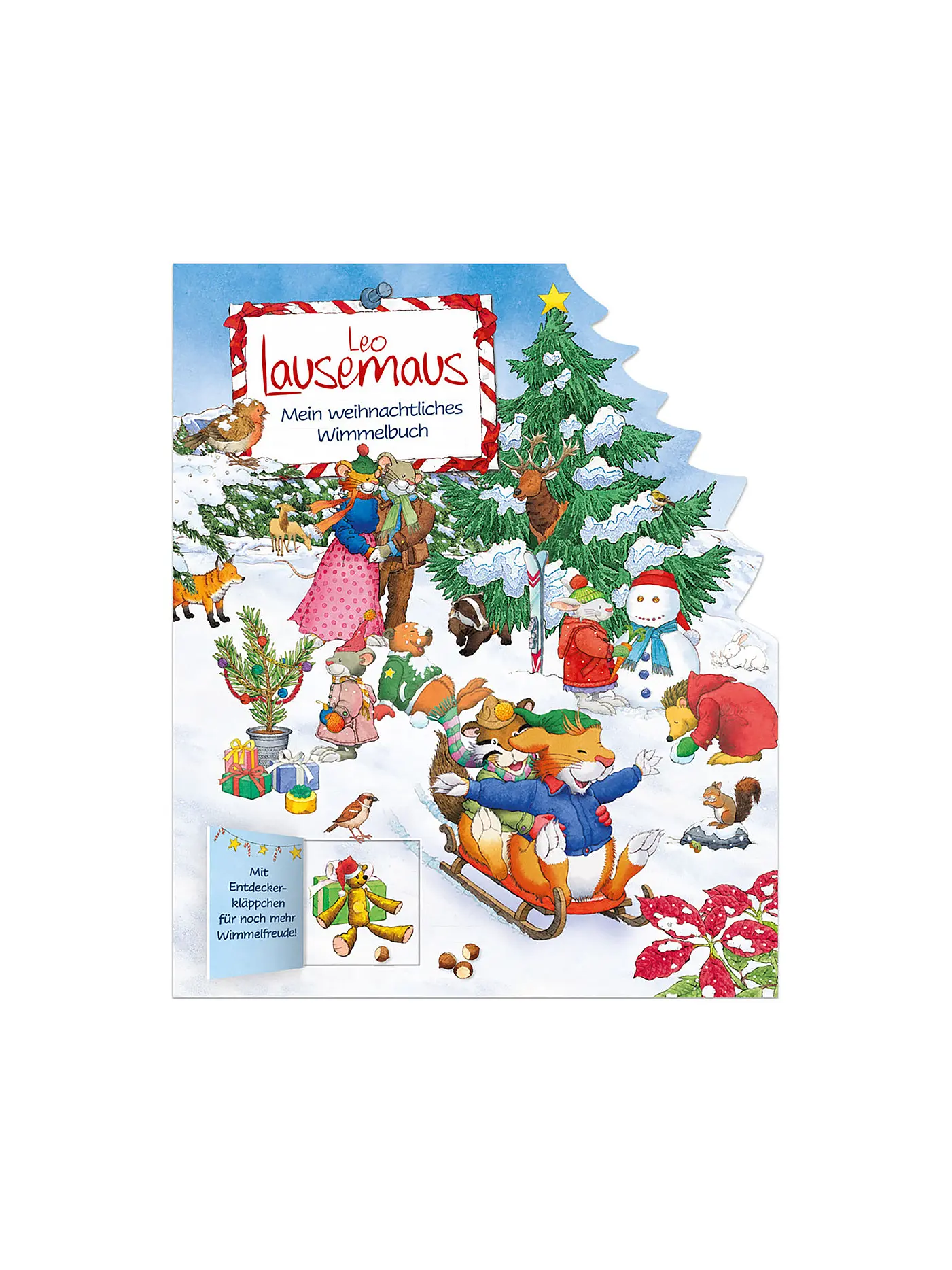 LINGOLI VERLAG | Buch - Leo Lausemaus - Mein weihnachtliches Wimmelbuch | 